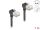 DELOCK RJ45 Netzwerkkabel Cat.6A S/FTP Slim 90°unten 1m schw