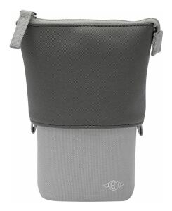 Wedo My Butler Weiches Federmäppchen Stoff, Kunstleder, Polyester Anthrazit, Grau