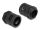 DeLOCK Kabelschutzschlauch 2 m x 28,5 mm mit 2 x PG21 Schlauchverschraubung Set schwarz