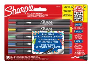 Sharpie 2201069 Marker 5 Stück(e) Rundspitze Blau, Grün, Rot, Violett, Gelb