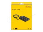 DELOCK USB Type-C Nummernblock 19 Tasten schwarz