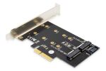 Digitus M.2 NGFF / NVMe SSD PCI Express 3.0 (x4) Add-On Karte