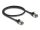 DELOCK RJ45 Netzwerkkabel Cat.8.1 F/FTP Slim Pro 0,5m schw.