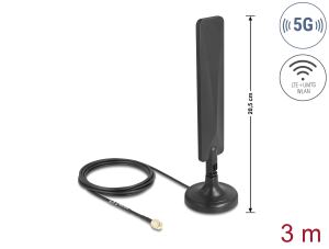 DELOCK 5G LTE Antenne SMA Stecker 3 dBi omnidirektional mit