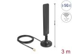 DELOCK 5G LTE Antenne SMA Stecker 3 dBi omnidirektional mit