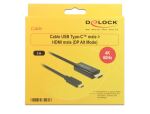 DeLOCK 85291 Videokabel-Adapter 2 m USB Typ-C HDMI Schwarz