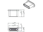 DeLOCK 64014 Steckdosensicherung USB Typ-C Schwarz 10 Stück(e)