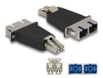 DeLOCK LWL Hybrid Kupplung LC Duplex Stecker zu SC Duplex...