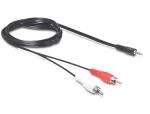 DeLOCK 84277 Audio-Kabel 10 m 3.5mm 2 x RCA Schwarz