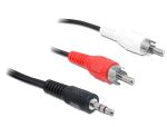 DeLOCK 84277 Audio-Kabel 10 m 3.5mm 2 x RCA Schwarz