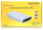 Delock Externes Gehäuse 8.9cm (3.5") USB3.0