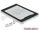 DELOCK Erweiterungsrahmen 2,5" HDD/SSD 2.50mm