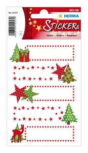 HERMA 15257 Dekorativer Aufkleber Papier Braun, Grün, Rot, Weiß Permanent 10 Stück(e)