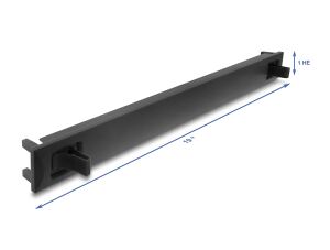 DELOCK 19" 1 HE Blindpanel ABS Kunststoff mit Einrastfunktio