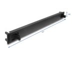 DELOCK 19" 1 HE Blindpanel ABS Kunststoff mit...