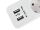 Equip 5fach Verteiler mit Schalter und 2fach USB-Lader, Mehrfachsteckdose Schuko