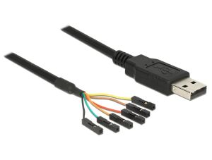 DeLOCK 1.8m USB2.0-A/TTL 6-p USB Kabel 1,8 m USB A Schwarz