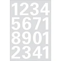 HERMA Numbers 25mm 0-9 weatherproof film white 1 sheet Selbstklebendes Symbol