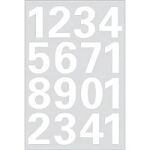 HERMA Numbers 25mm 0-9 weatherproof film white 1 sheet...