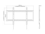 Equip 60"-100" Curved-TV-Wandhalter