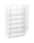 Durable FLEXIPLUS Prospektständer 6 Regale Transparent
