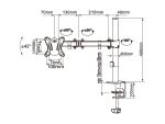 Equip 650151 13"-27" Bewegliche Monitor/LCD-Tischhalterung