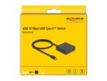 DeLOCK USB 10 Gbps USB Type-C Switch 2 auf 1 bidirektional 8K