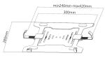 Equip VESA-Notebook-Halter für 10" bis 15" Laptops