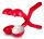 Jamara Snow Play Schneeballzange Duo 38cm rot