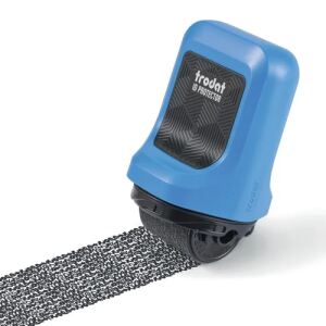 Trodat ID Protector Tintenroller, Himmelblau, Kissen Schwarz (Eng Verpackung, Gebrauchs