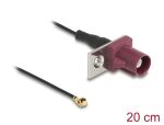 DELOCK Antennenkabel FAKRA D Stecker zu MHF I ST 1,13-20cm