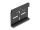 DELOCK Aluminium Montageclip für Hutschiene 60x47,8mm schw.
