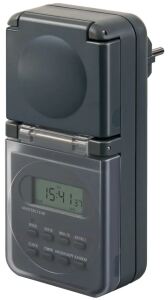 Brennenstuhl 1506706 Elektrischer Timer Grau Wochentimer