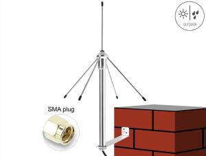 DELOCK Antenne SMA-St 3dBi 433MHz RG-58 C/U 3m ominid. Wand