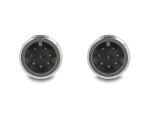 DELOCK M12 Kabel A-kodiert 8 Pin Stecker zu Stecker PVC 2 m