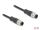 DELOCK M12 Kabel A-kodiert 8 Pin Stecker zu Stecker PVC 2 m