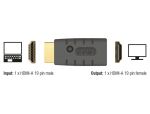 DeLOCK 63320 Kabeladapter 1 x HDMI-A 19 pin Schwarz