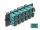 DELOCK LWL Adapter Panel SC Simplex OM4 12 Port aqua