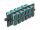 DELOCK LWL Adapter Panel SC Simplex OM4 12 Port aqua