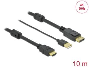 DELOCK HDMI > DisplayPort Kabel 4K 30Hz 10m