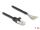 DeLOCK Kabel RJ50 Stecker zu offenen Kabelenden S/FTP 1 m schwarz
