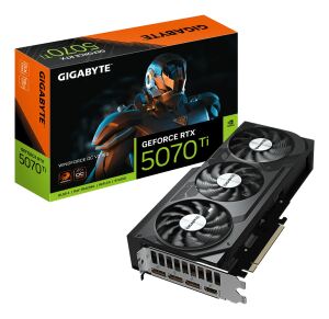 GIGABYTE GeForce RTX 5070 Ti WINDFORCE OC V2 16G Grafikkarte - 16GB GDDR6, 256bit, PCI-E 5.0, 2497 MHz GPU-Takt, 3 x DisplayPort, 1 x HDMI, GV-N507TWF3OCV2-16GD