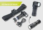 TROIKA ECO KNICKLICHT MICRO Schwarz Hand-Taschenlampe + Stirnband-Taschenlampe SMD LED
