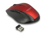 DELOCK Maus Ergonomische optische 5-Tasten Maus 2,4 G