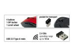 DELOCK Maus Ergonomische optische 5-Tasten Maus 2,4 G