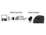 DELOCK Maus Ergonomische optische 5-Tasten Maus 2,4 G