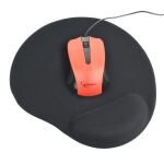 Gembird MP-GEL-BK Mauspad Gaming-Mauspad Schwarz