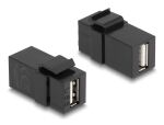 Delock Keystonemodul USB 2.0 A Buchse zu USB 2.0 A Buchse SW