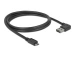 DELOCK USB Kabel A -> Micro-B St/St 1.00m 90°sw Easy USB