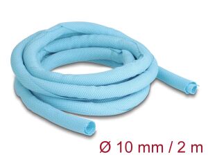 DeLOCK Gewebeschlauch selbstschließend hitzebeständig 2 m x 10 mm blau
